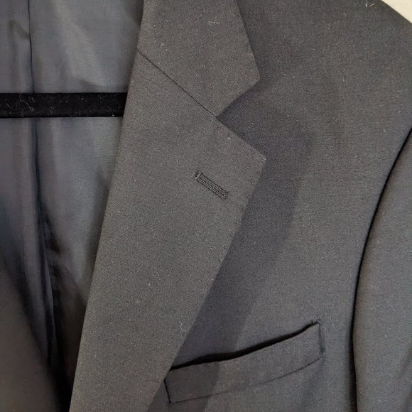 Men's Black Suit Pants (32W x 36L), Jacket (45 R) - Picture 5 of 16